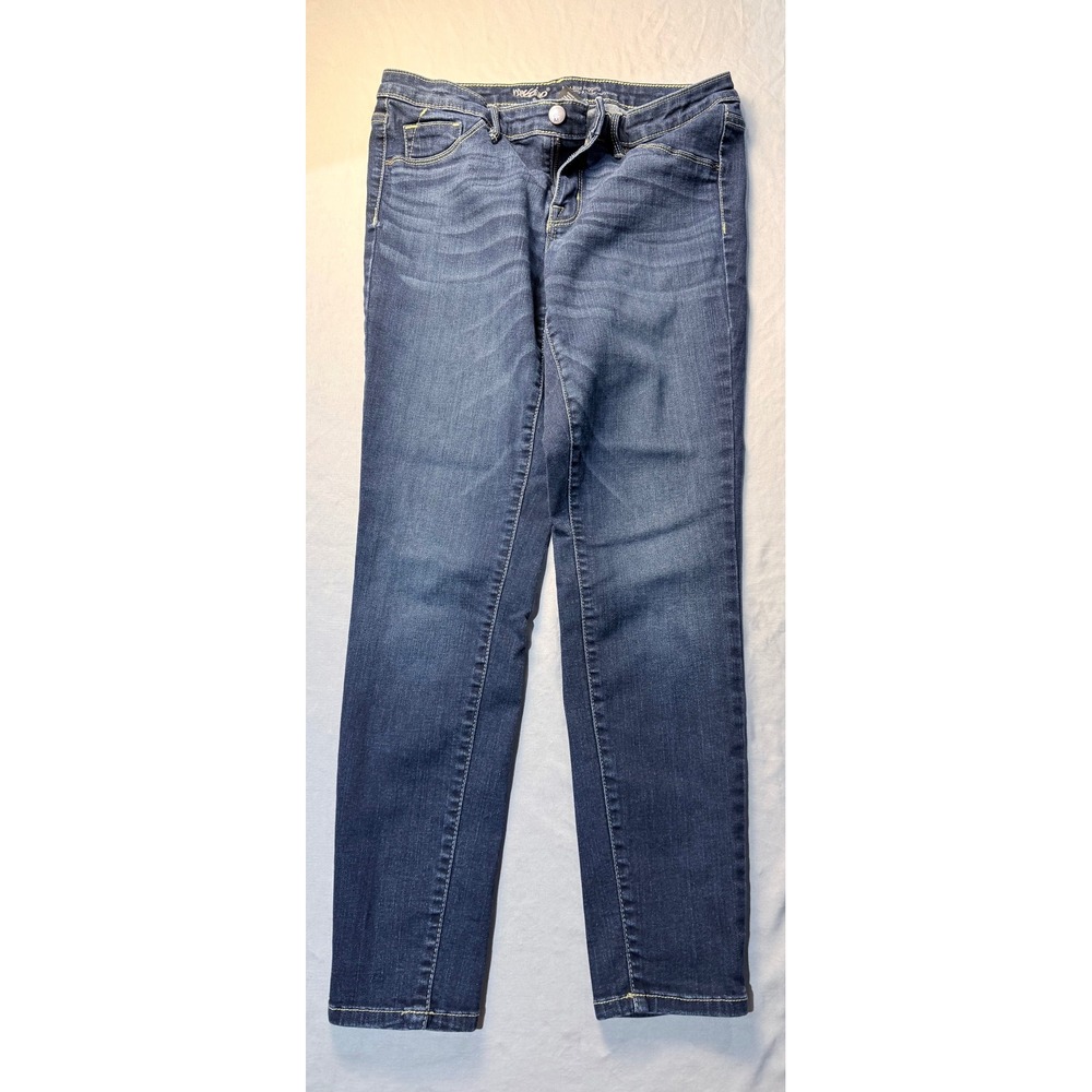 Mossimo Denim Womens Dark Wash Mid-Rise Power Stretch Jeggings Size 8/29 S/C‎